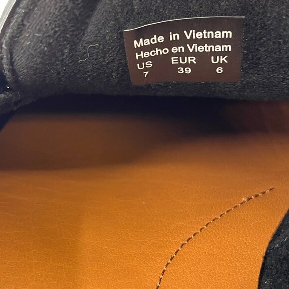 ALDO Marinho Loafers Size 7 Black Leather Upper Slip-On Dress Shoes Metal Bit - Picture 11 of 14